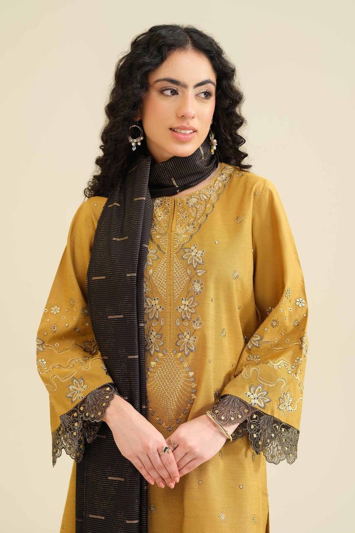3 Piece - Embroidered Suit - PW25-401 for Women - Pret Collection | Nishat | Shop Online