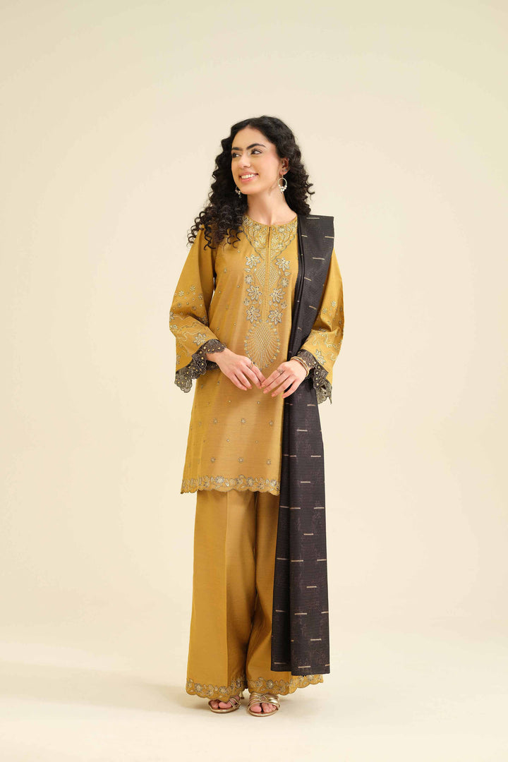 3 Piece - Embroidered Suit - PW25-401 for Women - Pret Collection | Nishat | Shop Online