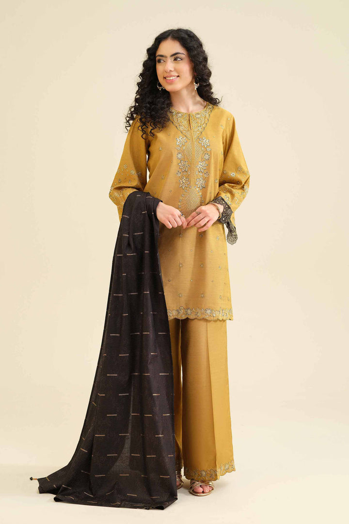 3 Piece - Embroidered Suit - PW25-401 for Women - Pret Collection | Nishat | Shop Online