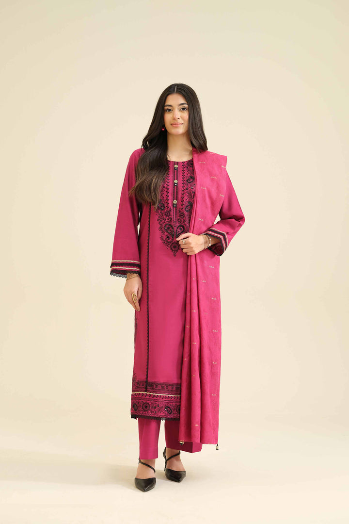 3 Piece - Embroidered Suit - PW25-402 for Women - Pret Collection | Nishat | Shop Online