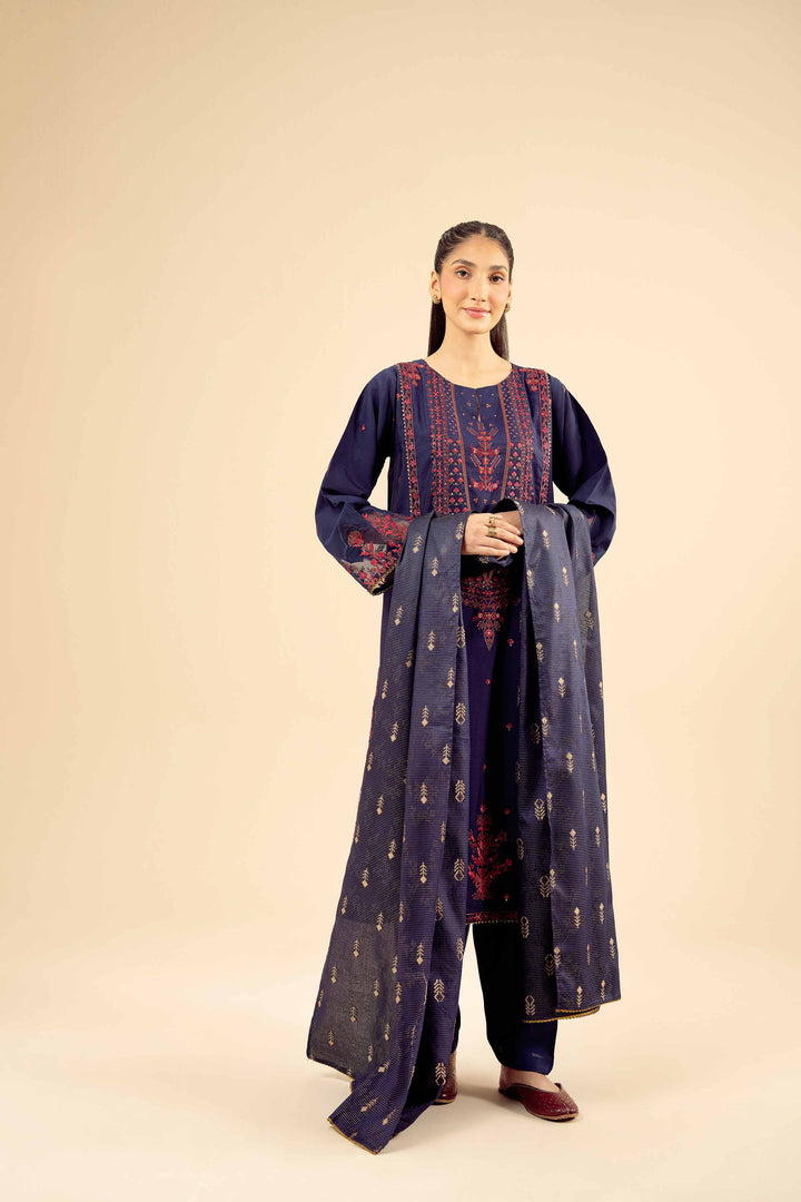 3 Piece - Embroidered Suit - PW25-403 for Women - Pret Collection | Nishat | Shop Online