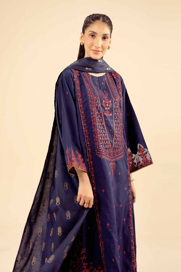 3 Piece - Embroidered Suit - PW25-403 for Women - Pret Collection | Nishat | Shop Online