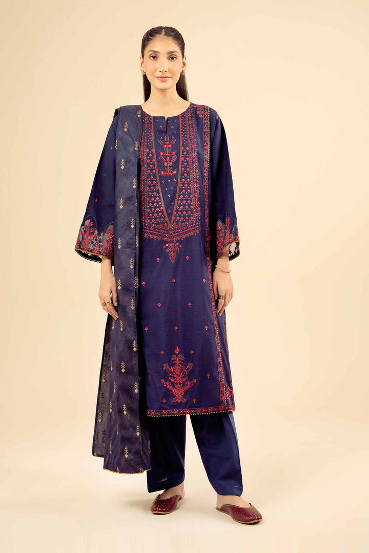 3 Piece - Embroidered Suit - PW25-403 for Women - Pret Collection | Nishat | Shop Online