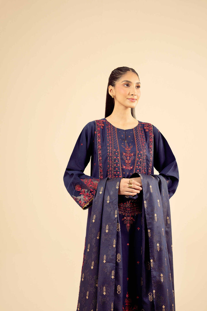3 Piece - Embroidered Suit - PW25-403 for Women - Pret Collection | Nishat | Shop Online