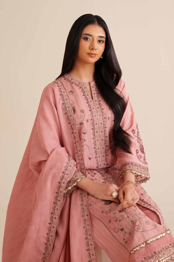 3 Piece - Embroidered Suit - PW25-405 for Women - Pret Collection | Nishat | Shop Online
