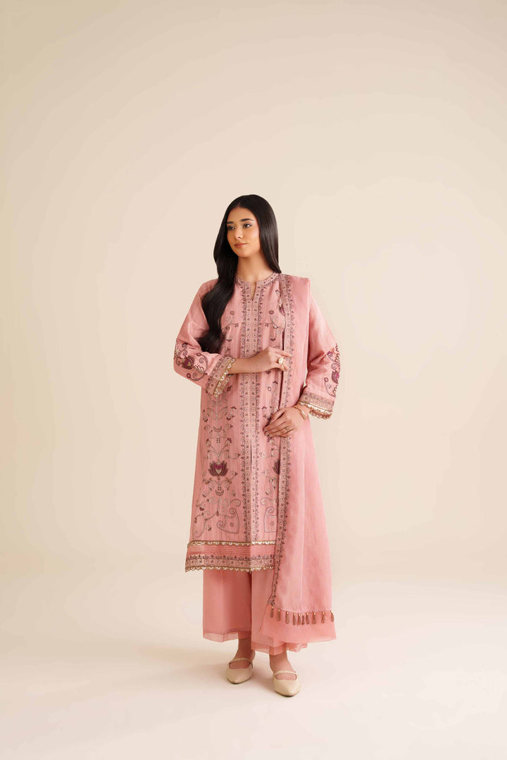 3 Piece - Embroidered Suit - PW25-405 for Women - Pret Collection | Nishat | Shop Online