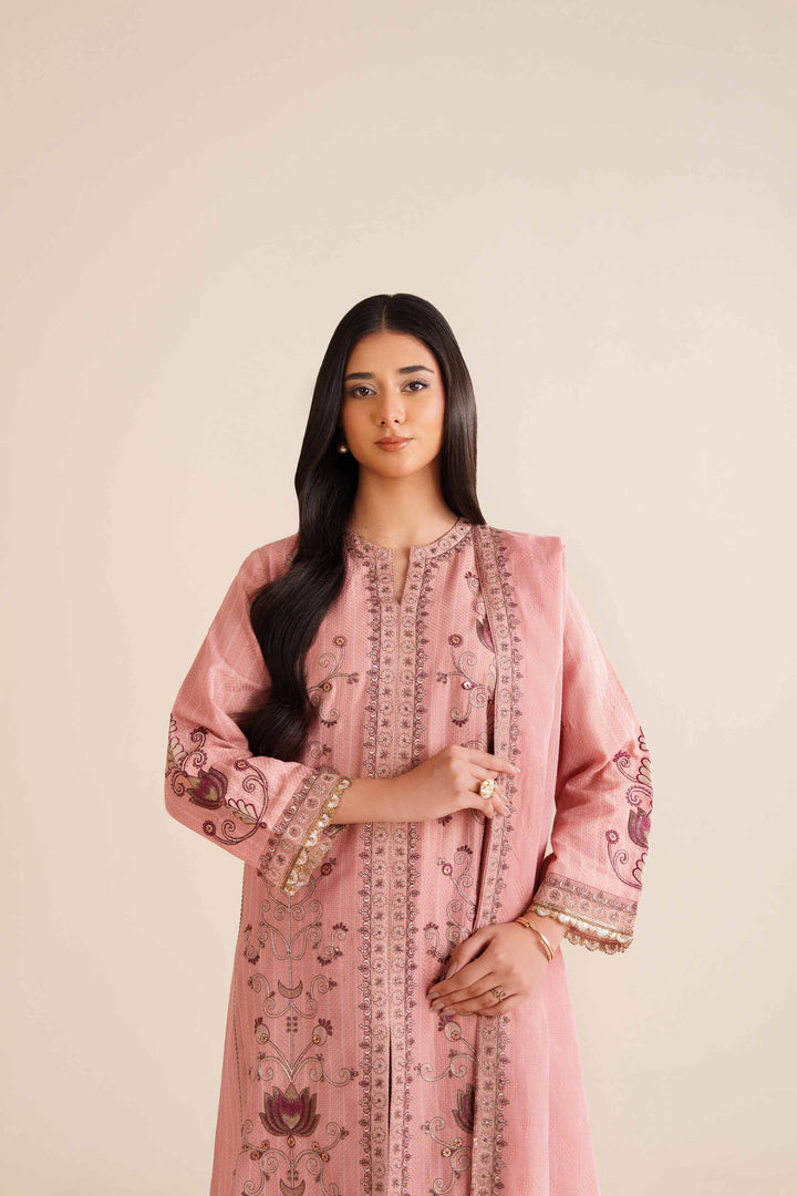 3 Piece - Embroidered Suit - PW25-405 for Women - Pret Collection | Nishat | Shop Online