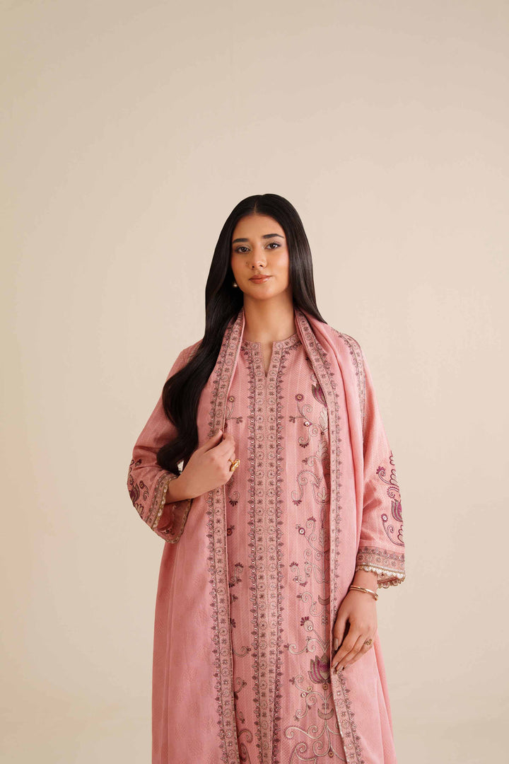 3 Piece - Embroidered Suit - PW25-405 for Women - Pret Collection | Nishat | Shop Online