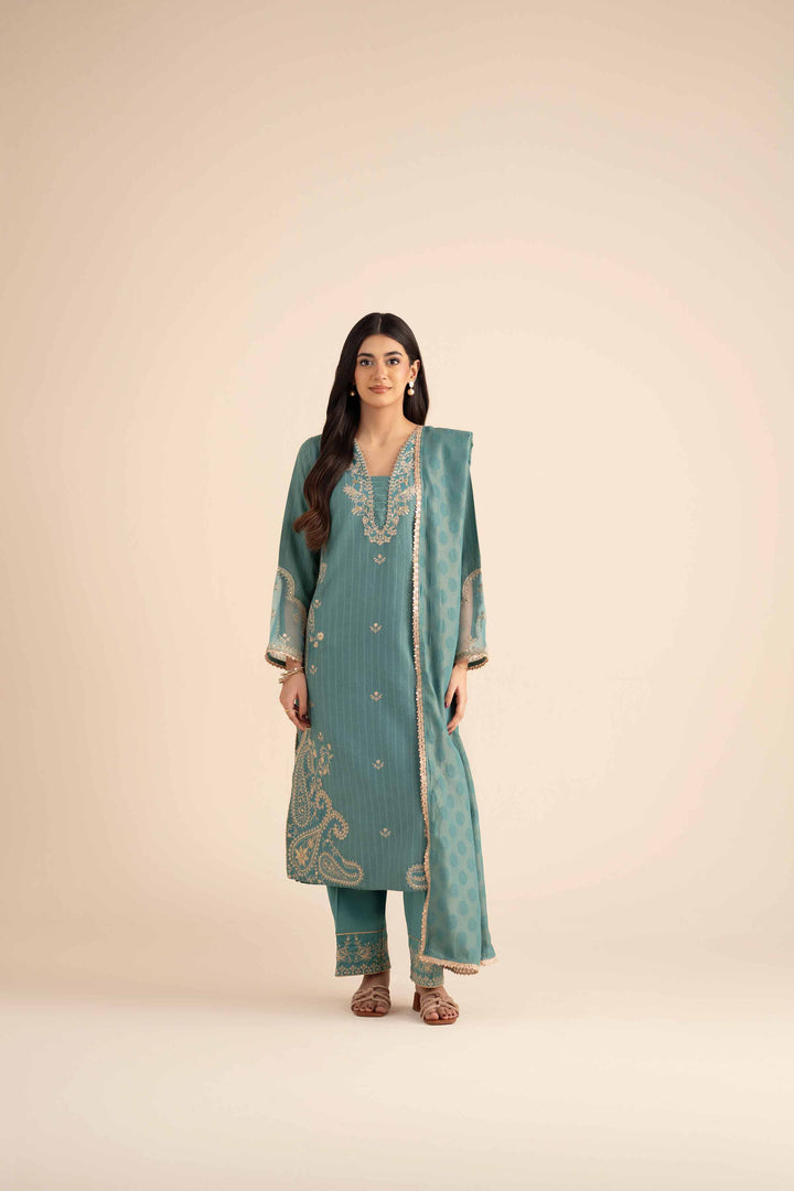 3 Piece - Embroidered Suit - PW25-406 for Women - Pret Collection | Nishat | Shop Online