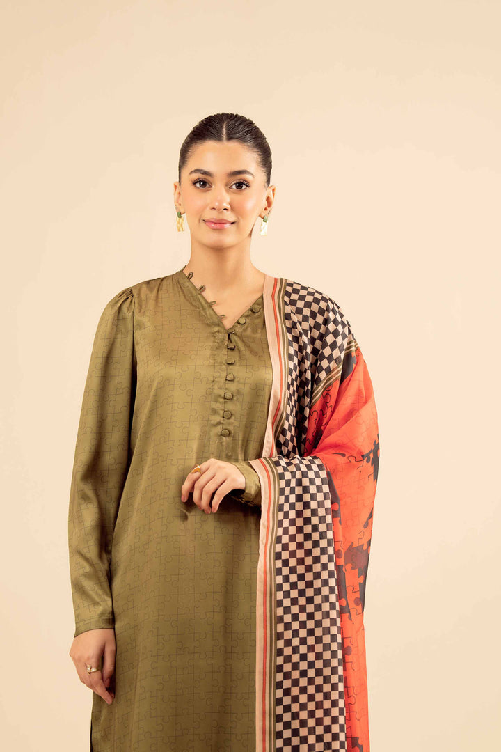 3 Piece - Printed Suit - PW25-410 for Women - Pret Collection | Nishat | Shop Online