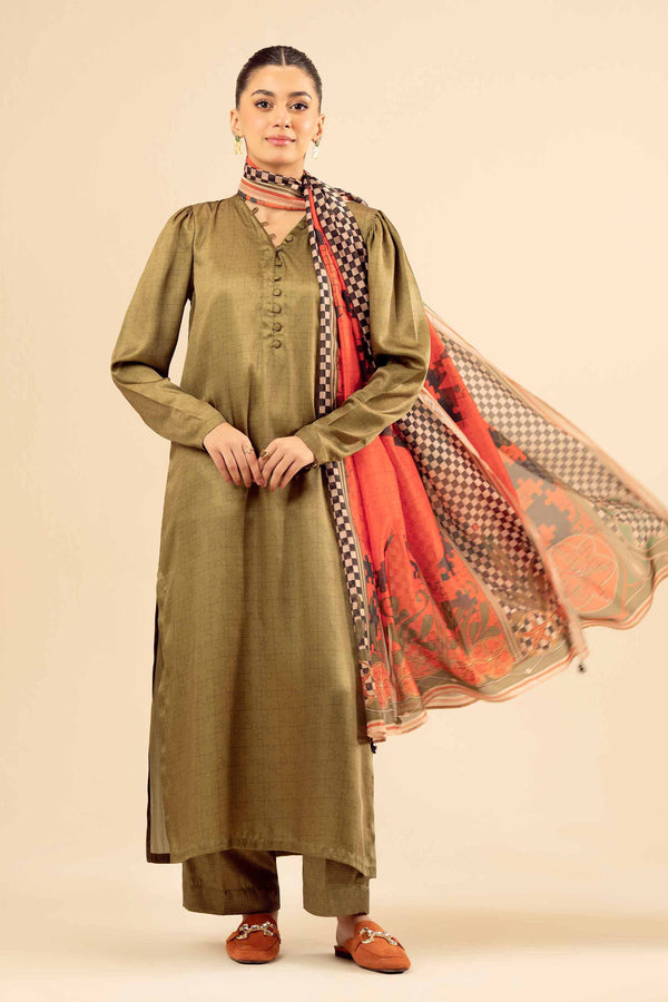 3 Piece - Printed Suit - PW25-410 for Women - Pret Collection | Nishat | Shop Online