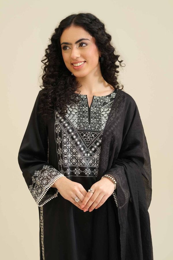 3 Piece - Embroidered Suit - PW25-411 for Women - Pret Collection | Nishat | Shop Online