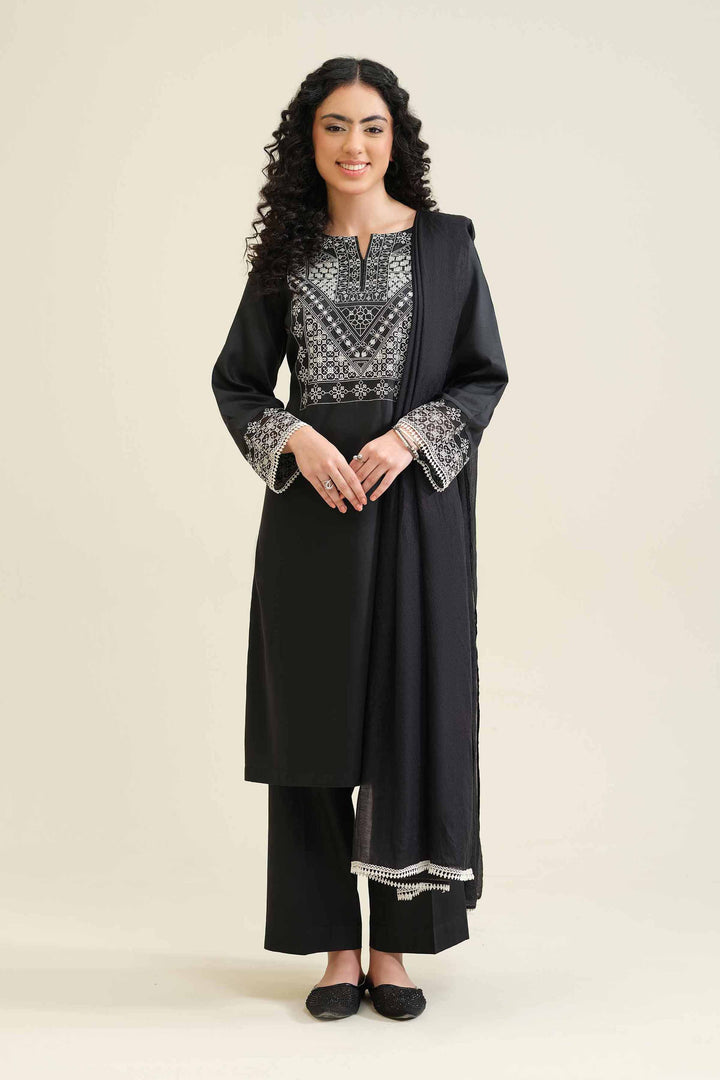 3 Piece - Embroidered Suit - PW25-411 for Women - Pret Collection | Nishat | Shop Online