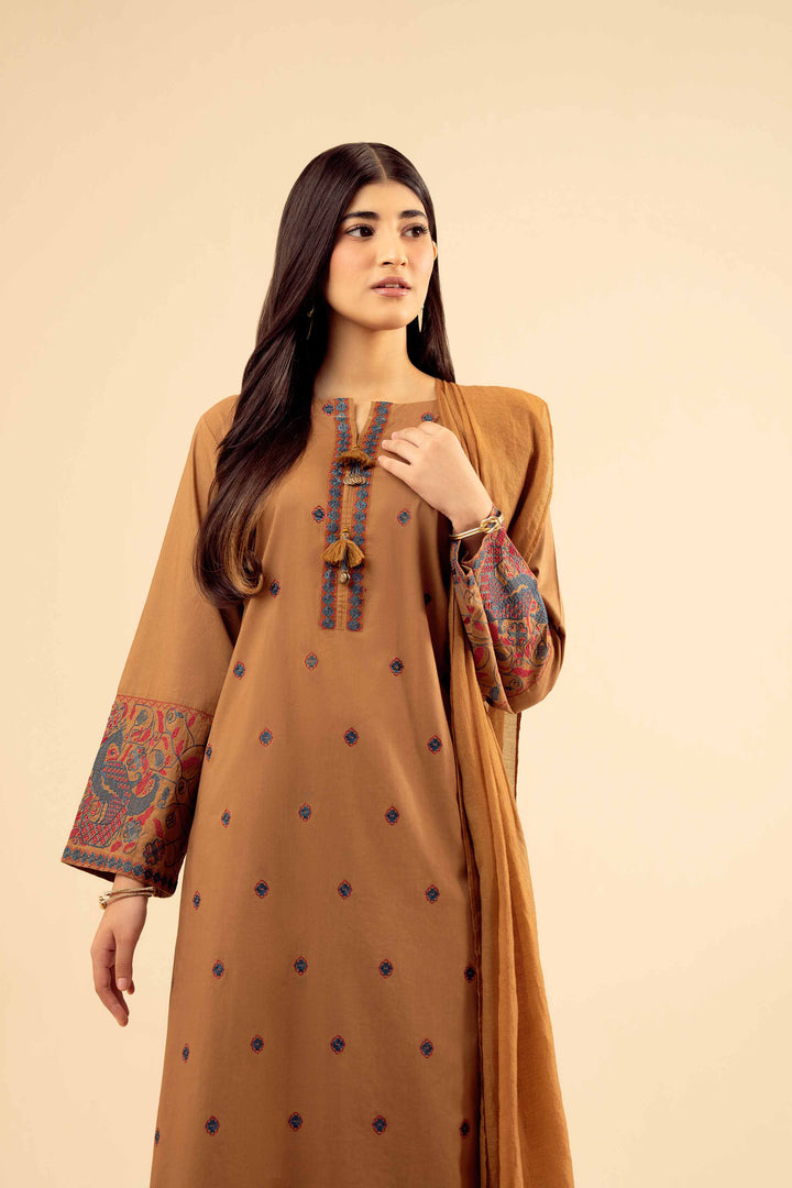 3 Piece - Embroidered Suit - PW25-412 for Women - Pret Collection | Nishat | Shop Online