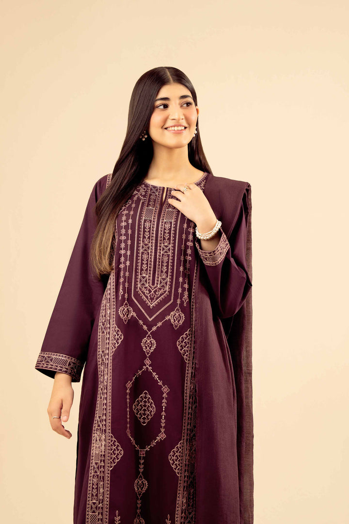3 Piece - Embroidered Suit - PW25-413 for Women - Pret Collection | Nishat | Shop Online