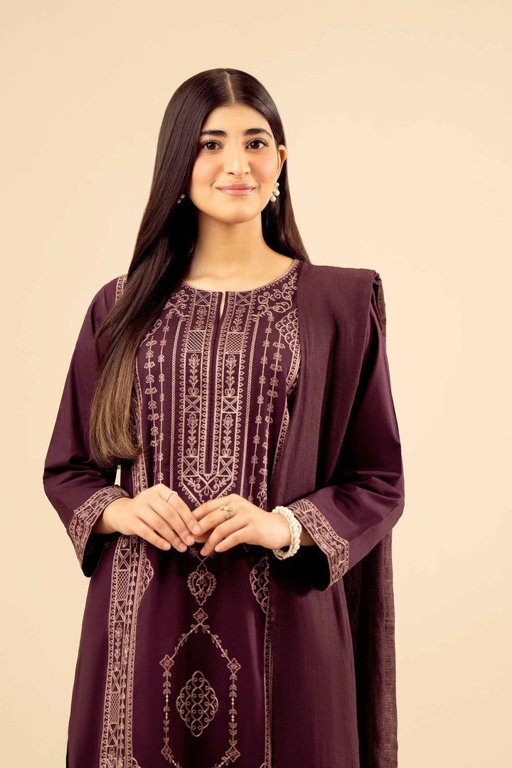 3 Piece - Embroidered Suit - PW25-413 for Women - Pret Collection | Nishat | Shop Online