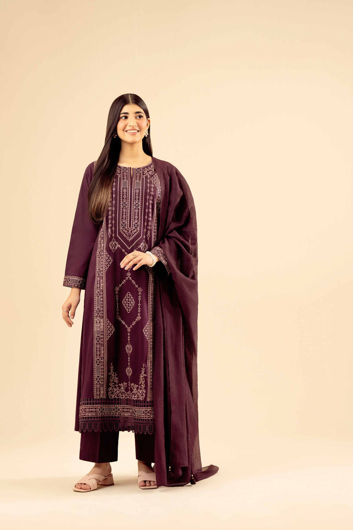 3 Piece - Embroidered Suit - PW25-413 for Women - Pret Collection | Nishat | Shop Online
