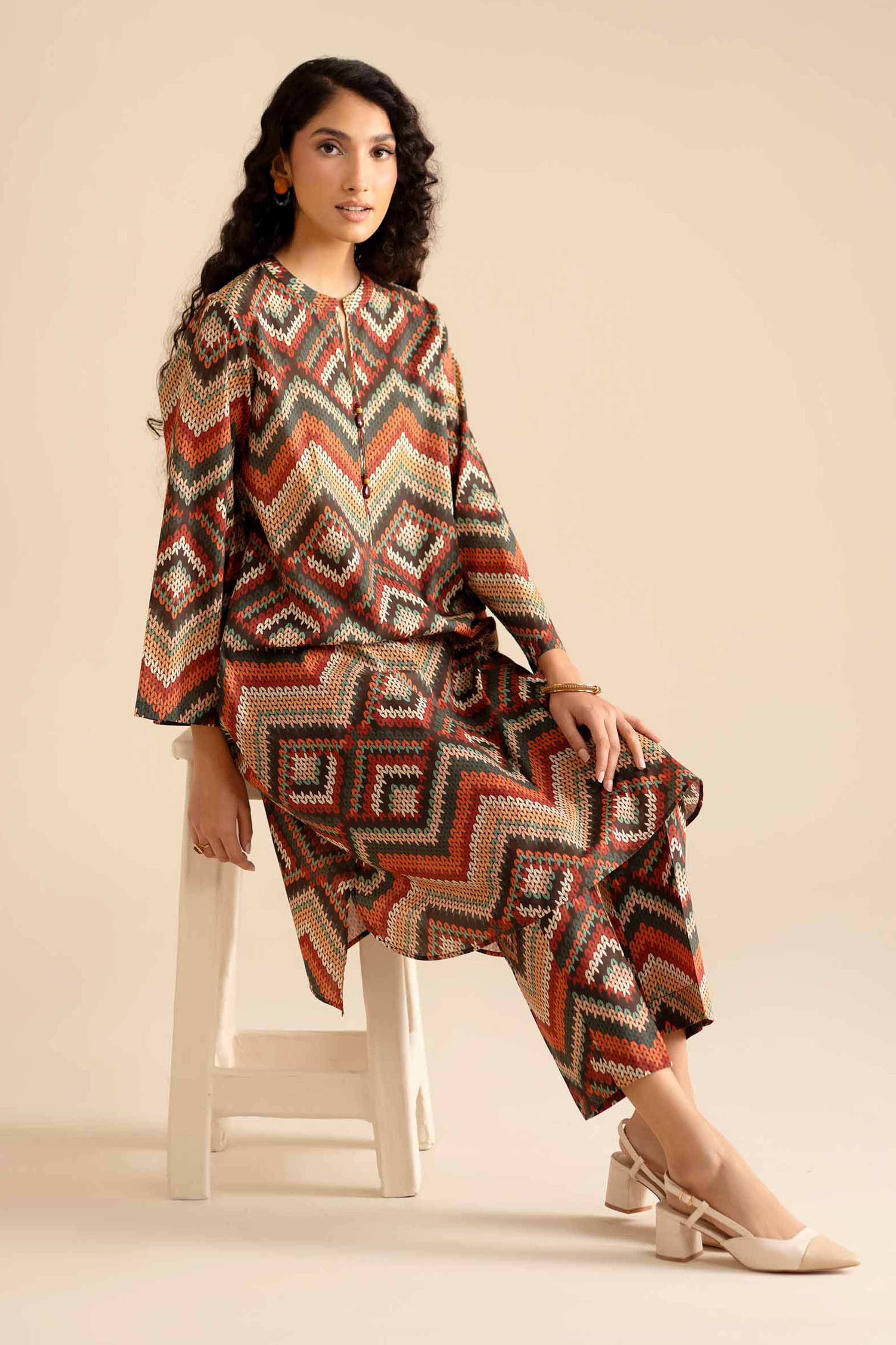 2 Piece - Printed Suit - PW25-42 for Women - Pret Collection | Nishat | Shop Online