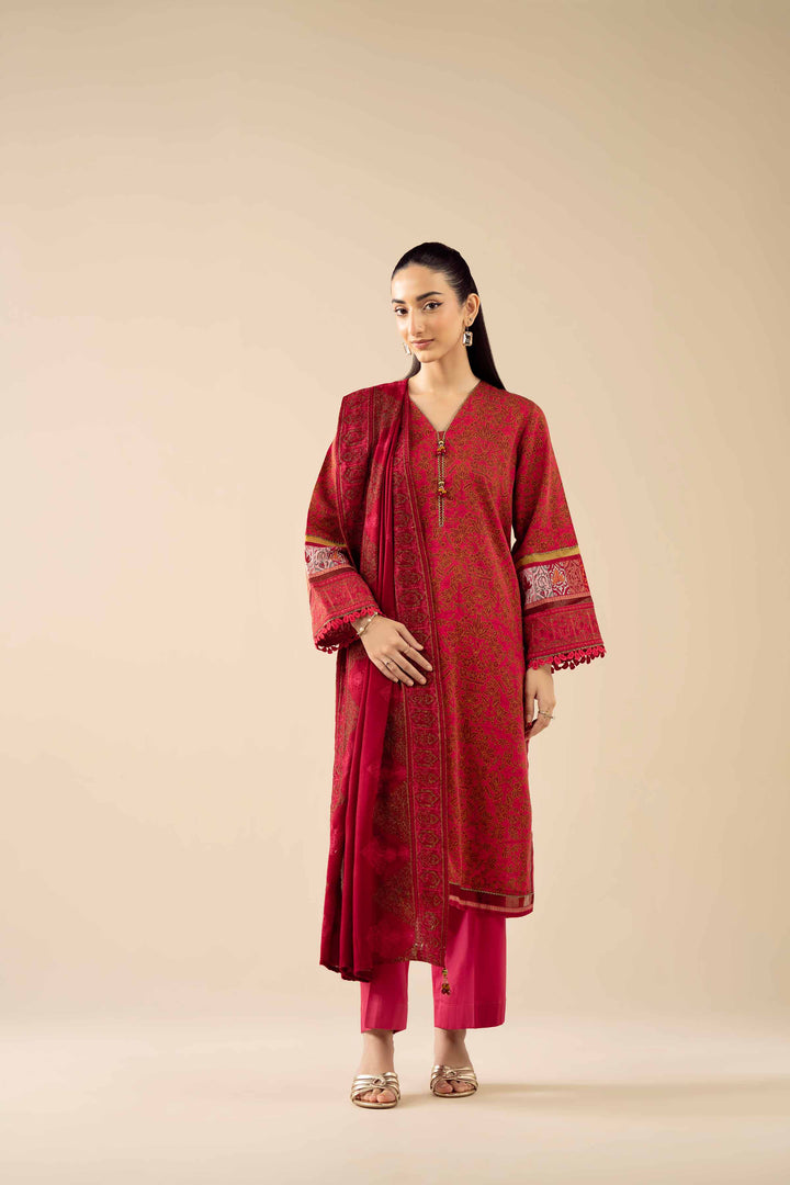 3 Piece - Printed Embroidered Suit - PW25-428 for Women - Pret Collection | Nishat | Shop Online