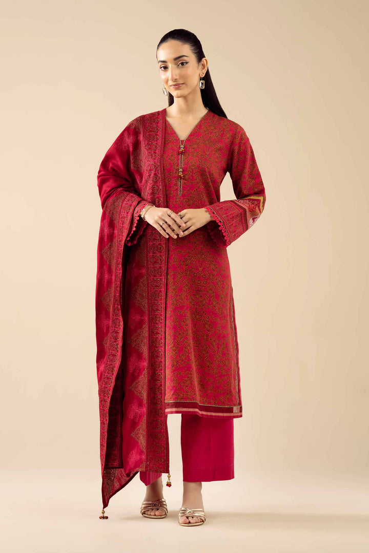 3 Piece - Printed Embroidered Suit - PW25-428 for Women - Pret Collection | Nishat | Shop Online