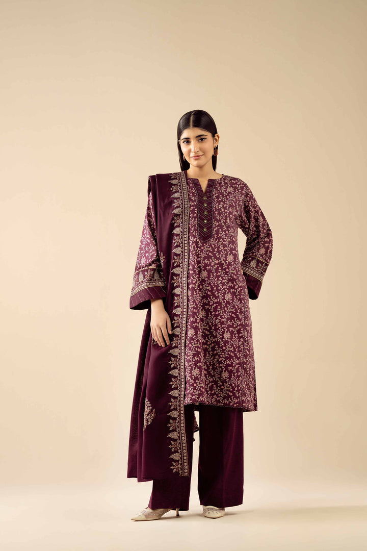 3 Piece - Printed Embroidered Suit - PW25-429 for Women - Pret Collection | Nishat | Shop Online