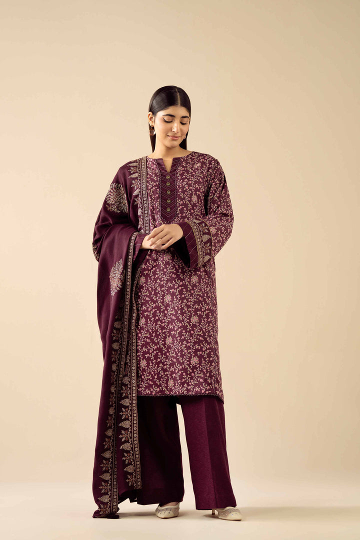 3 Piece - Printed Embroidered Suit - PW25-429 for Women - Pret Collection | Nishat | Shop Online