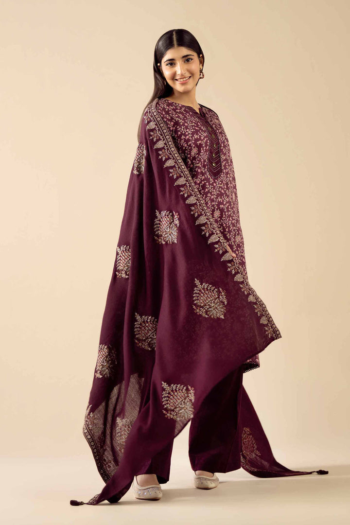 3 Piece - Printed Embroidered Suit - PW25-429 for Women - Pret Collection | Nishat | Shop Online