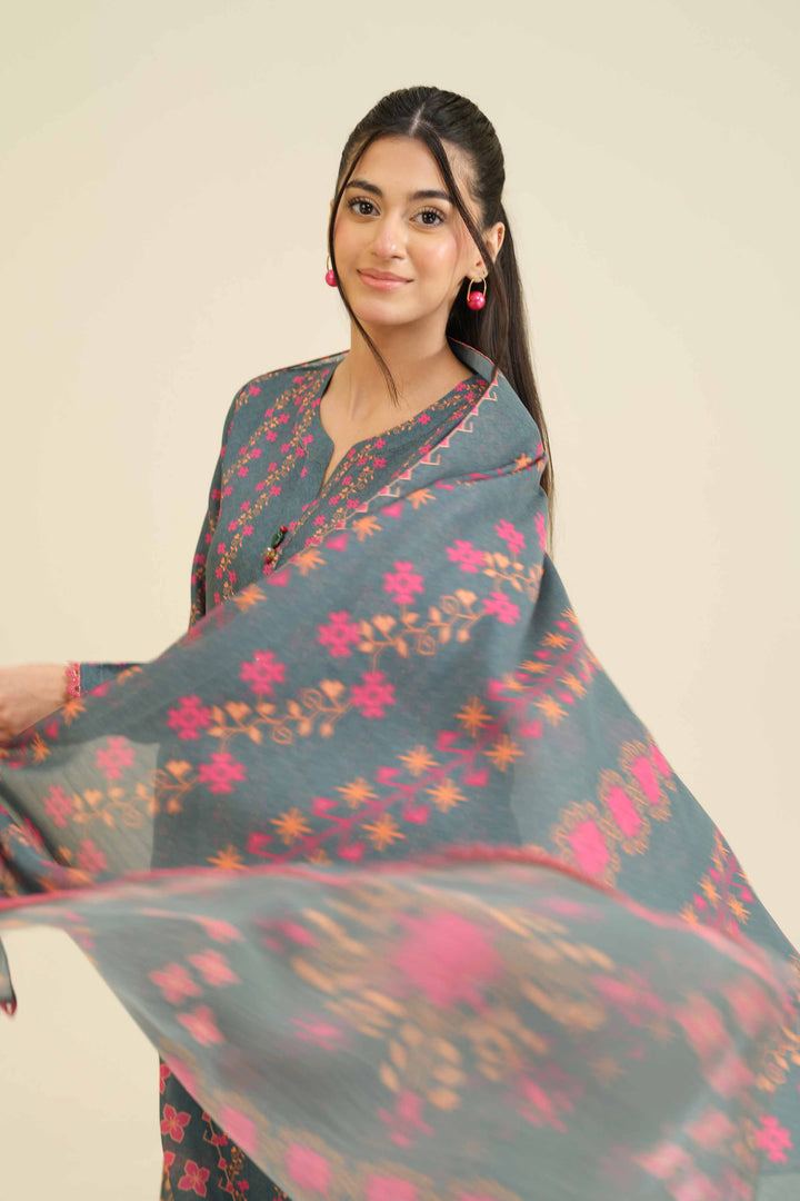 3 Piece - Printed Suit - PW25-43 for Women - Pret Collection | Nishat | Shop Online