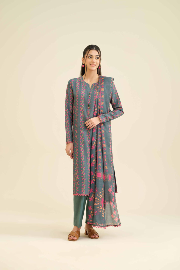 3 Piece - Printed Suit - PW25-43 for Women - Pret Collection | Nishat | Shop Online