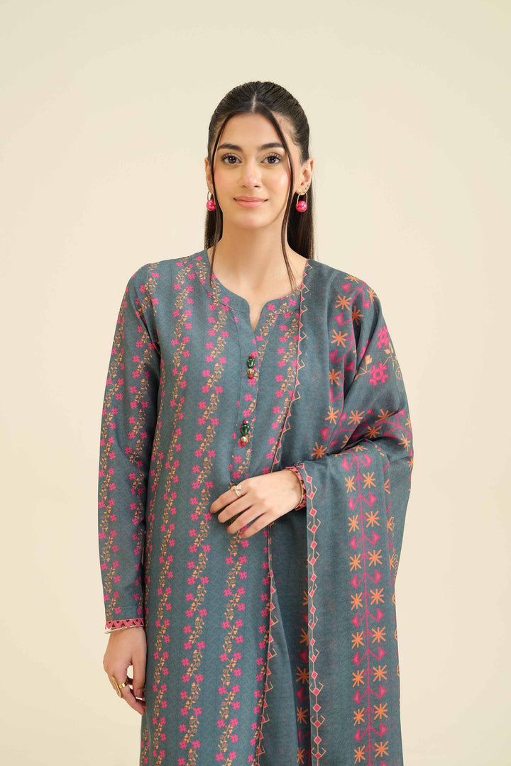 3 Piece - Printed Suit - PW25-43 for Women - Pret Collection | Nishat | Shop Online