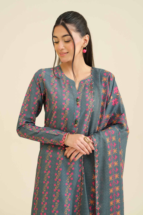 3 Piece - Printed Suit - PW25-43 for Women - Pret Collection | Nishat | Shop Online