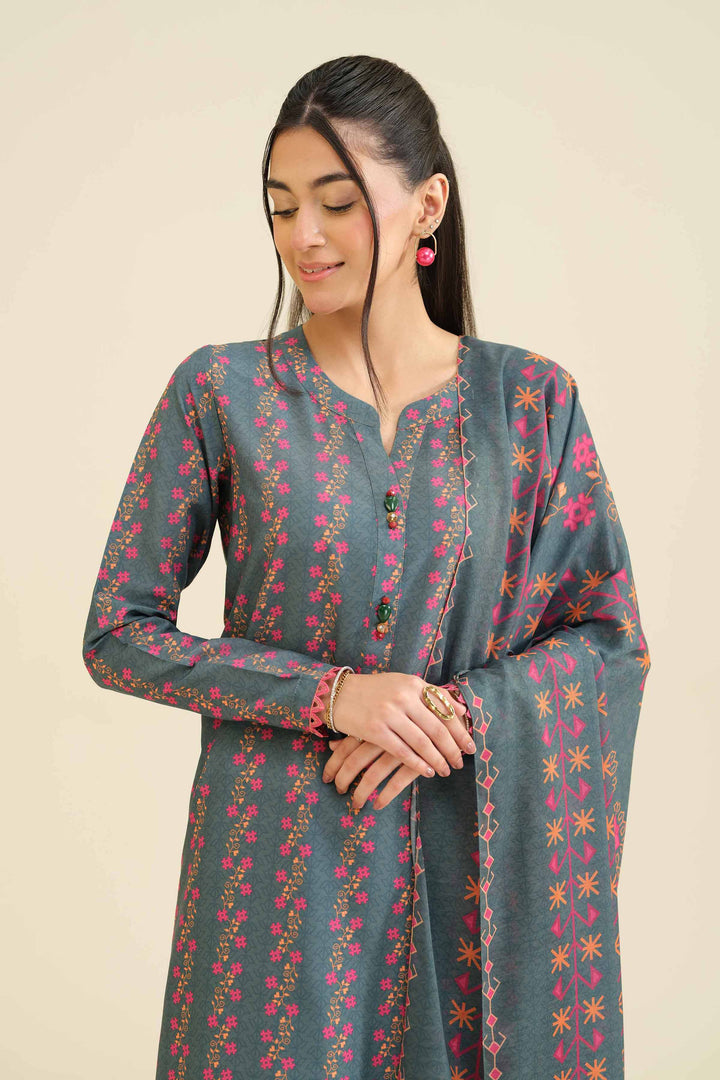 3 Piece - Printed Suit - PW25-43 for Women - Pret Collection | Nishat | Shop Online