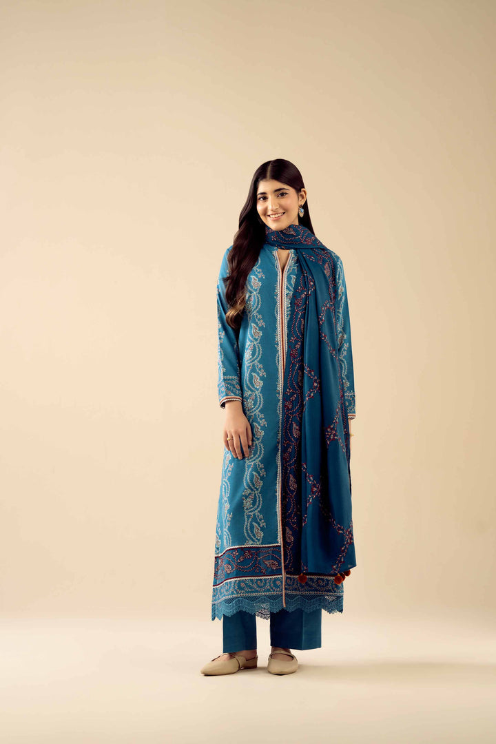 3 Piece - Printed Embroidered Suit - PW25-431 for Women - Pret Collection | Nishat | Shop Online