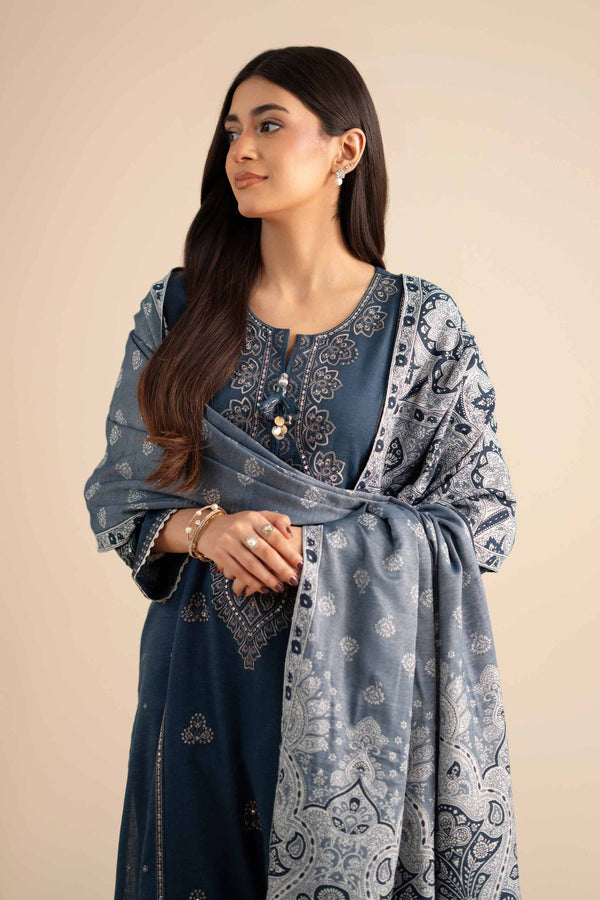 3 Piece - Embroidered Suit - PW25-434 for Women - Pret Collection | Nishat | Shop Online