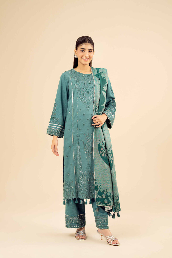 3 Piece - Embroidered Suit - PW25-435 for Women - Pret Collection | Nishat | Shop Online