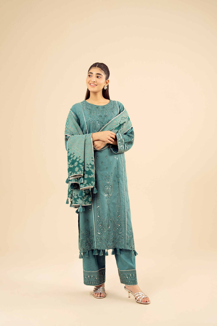 3 Piece - Embroidered Suit - PW25-435 for Women - Pret Collection | Nishat | Shop Online