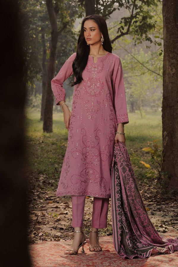 3 Piece - Embroidered Suit - PW25-436