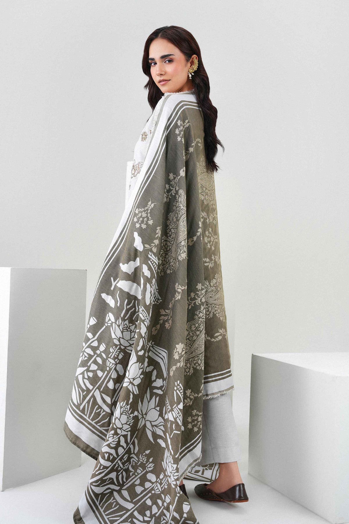 3 Piece - Embroidered Suit - PW25-437 for Women - Pret Collection | Nishat | Shop Online 