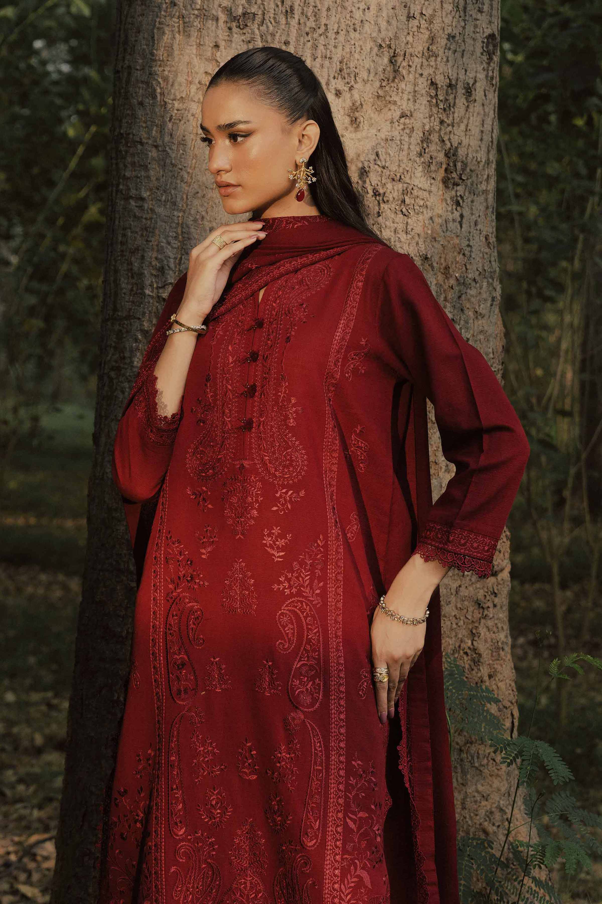 3 Piece - Embroidered Suit - PW25-439
