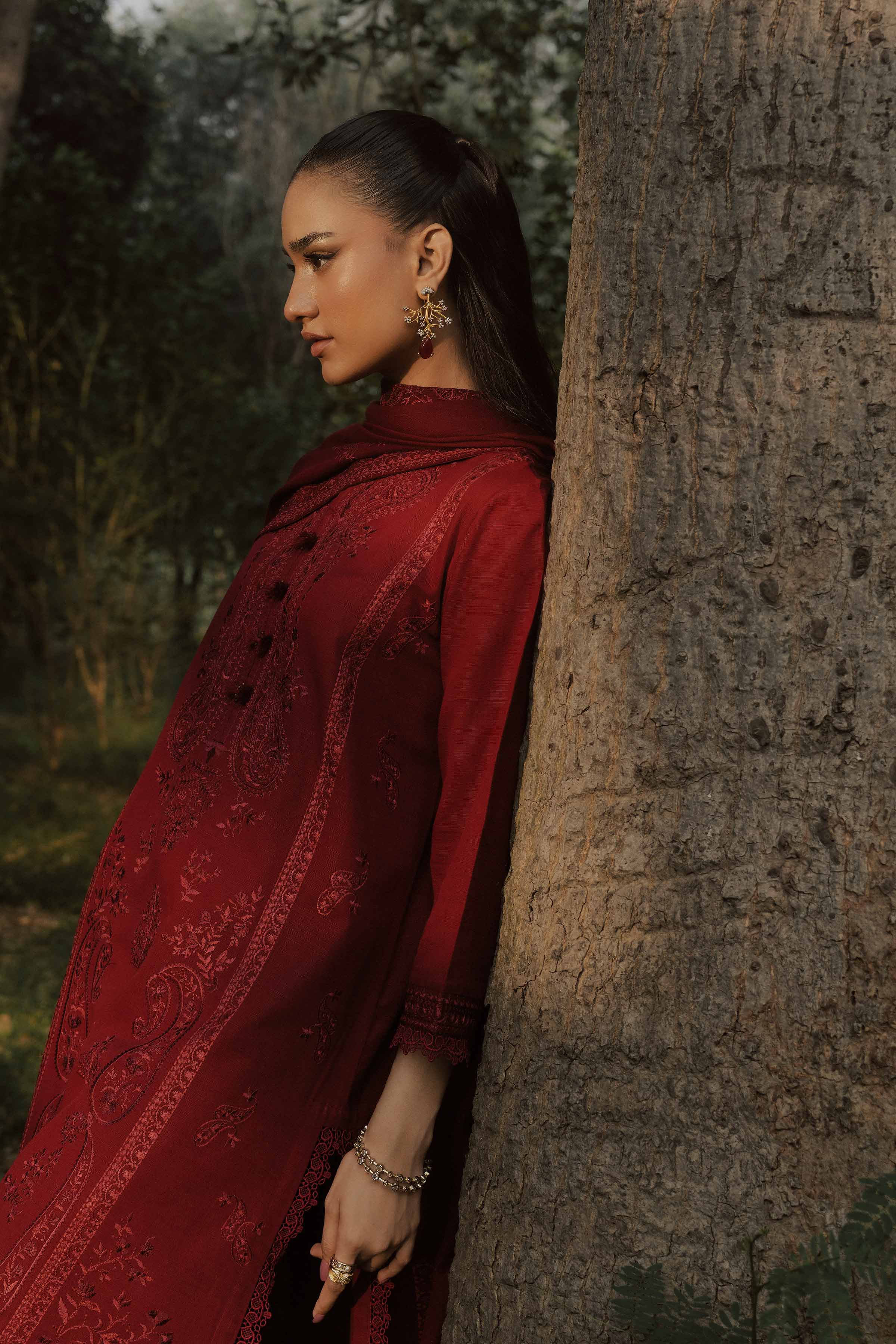 3 Piece - Embroidered Suit - PW25-439