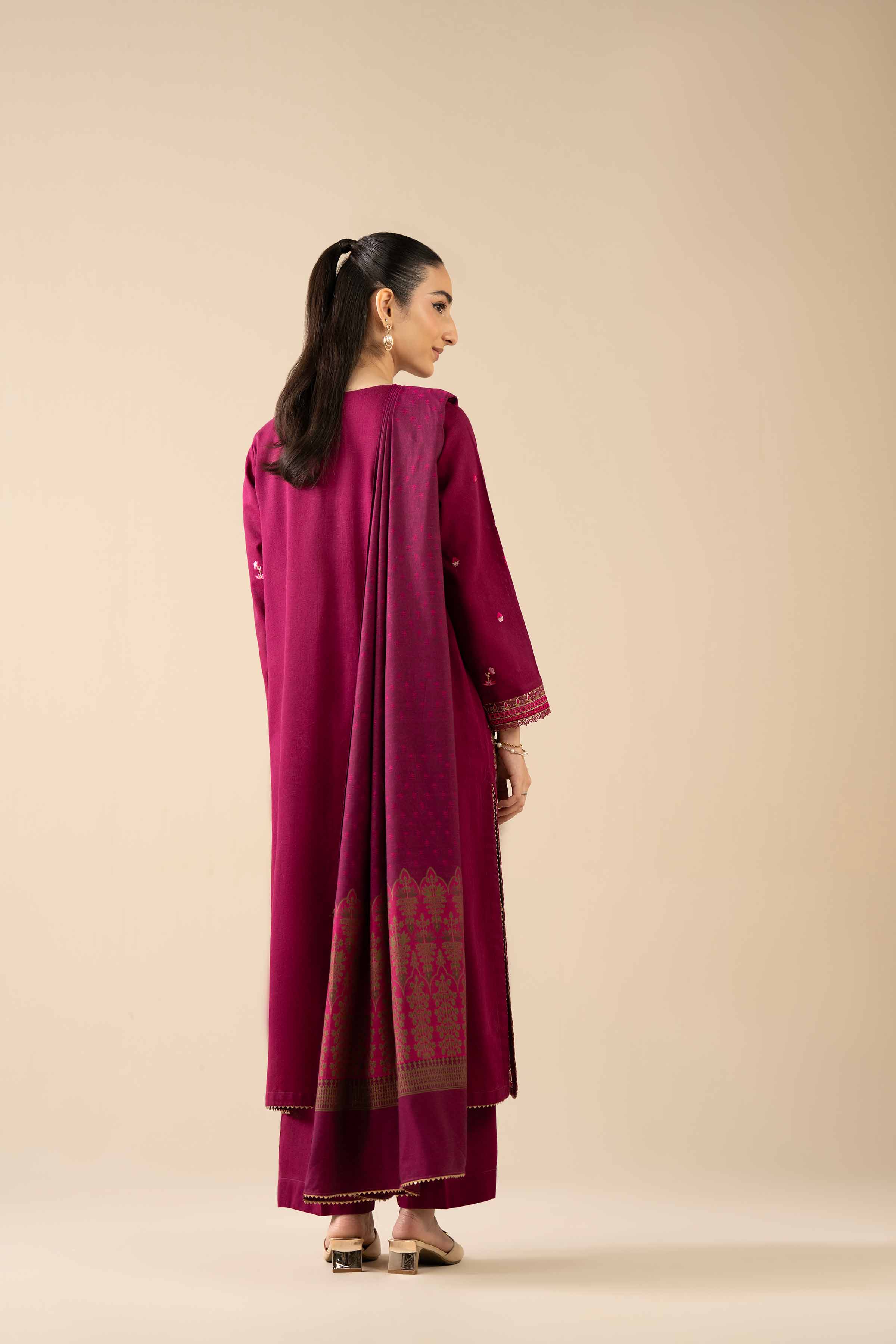 3 Piece - Embroidered Suit - PW25-444 for Women - Pret Collection | Nishat | Shop Online