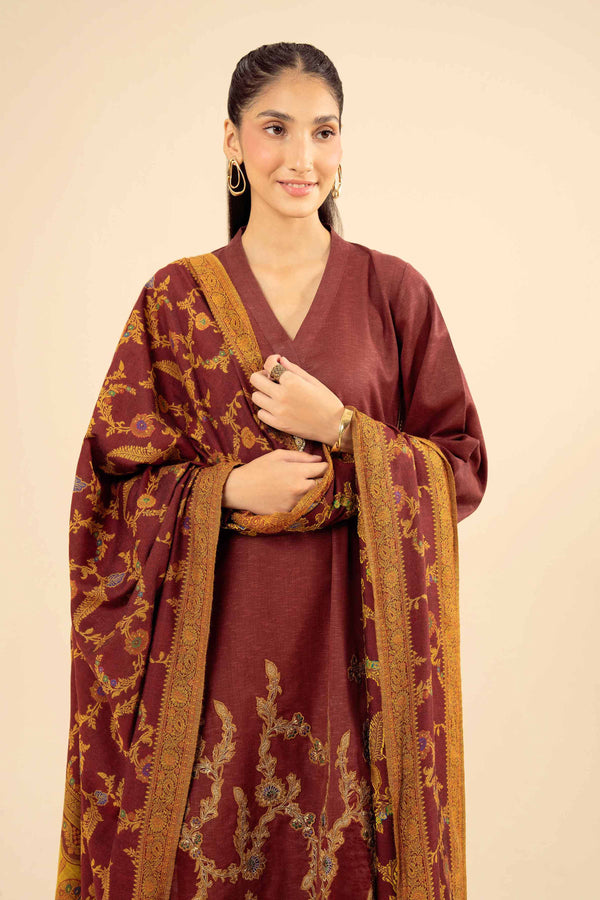 3 Piece - Embroidered Suit - PW25-445 for Women - Pret Collection | Nishat | Shop Online