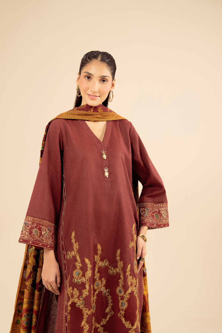 3 Piece - Embroidered Suit - PW25-445 for Women - Pret Collection | Nishat | Shop Online