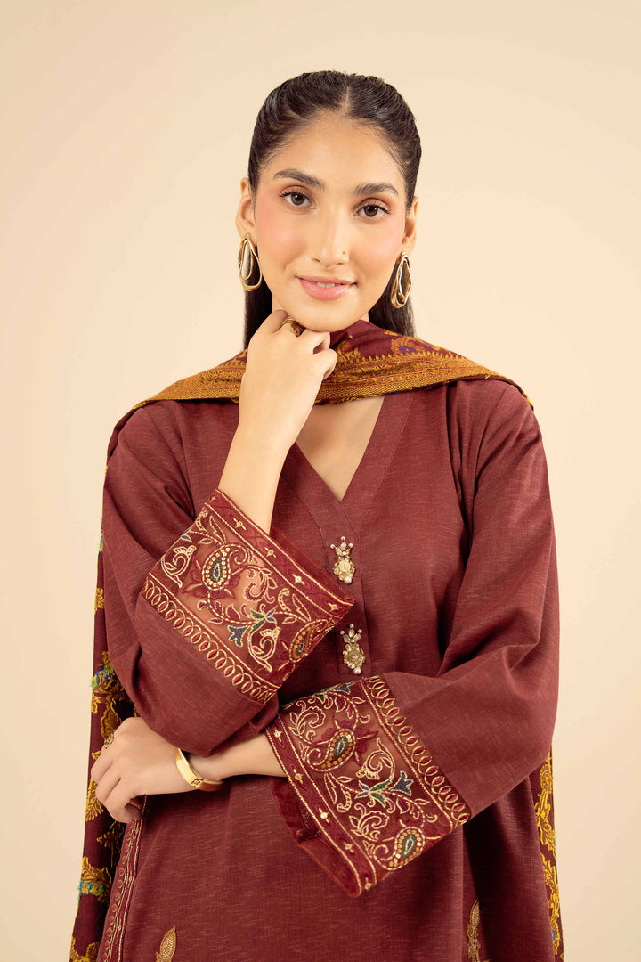 3 Piece - Embroidered Suit - PW25-445 for Women - Pret Collection | Nishat | Shop Online