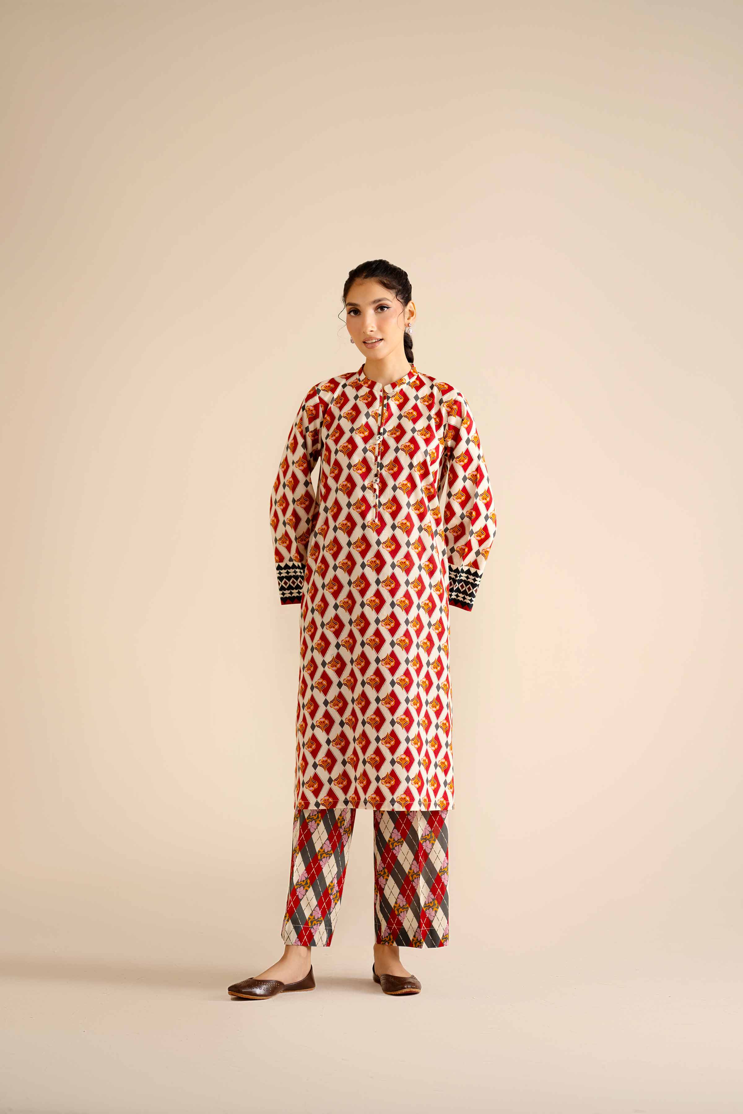 2 Piece - Printed Suit - PW25-45 for Women - Pret Collection | Nishat | Shop Online