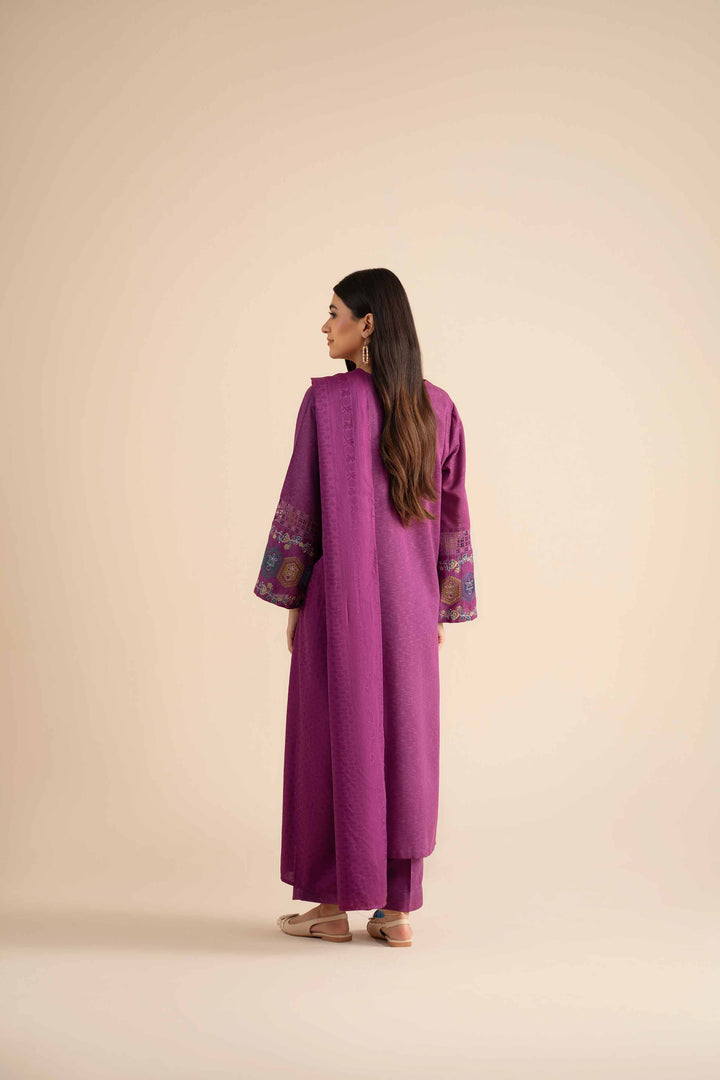 3 Piece - Embroidered Suit - PW25-450 for Women - Pret Collection | Nishat | Shop Online