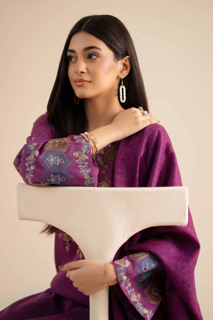 3 Piece - Embroidered Suit - PW25-450 for Women - Pret Collection | Nishat | Shop Online