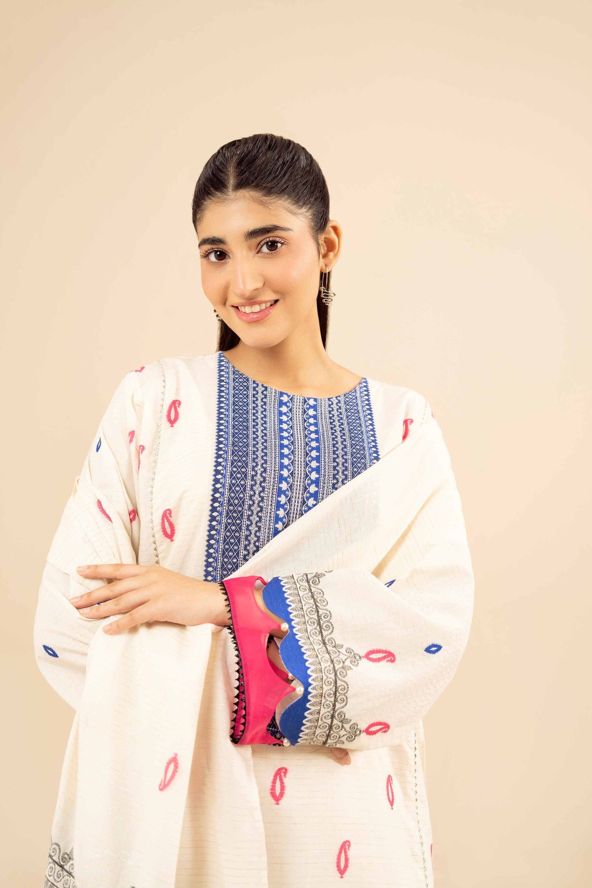 3 Piece - Printed Suit - PW25-453 for Women - Pret Collection | Nishat | Shop Online