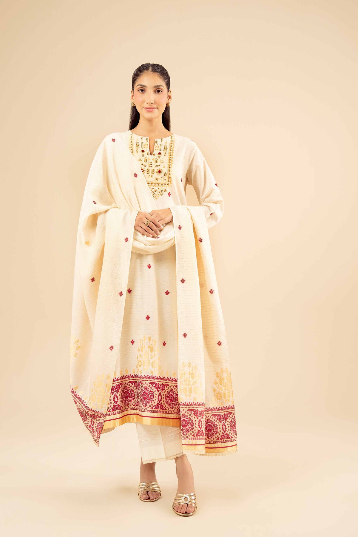 3 Piece - Printed Suit - PW25-454 for Women - Pret Collection | Nishat | Shop Online