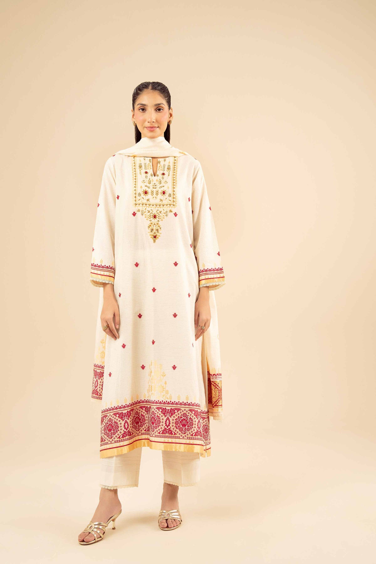 3 Piece - Printed Suit - PW25-454 for Women - Pret Collection | Nishat | Shop Online